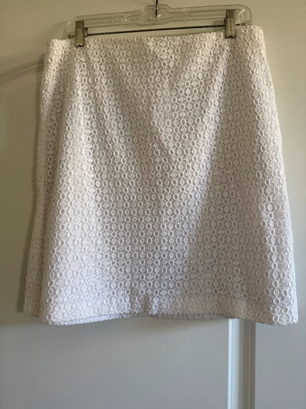 Ann Taylor White Lace Skirt